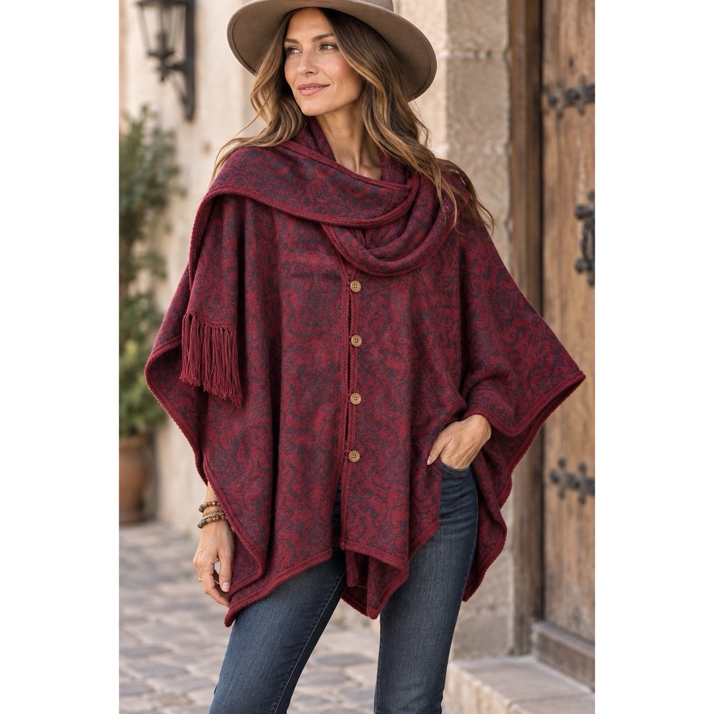 NOVICA NEW O/S M L XL 1X 2X 3X Alpaca Scarf Poncho Sweater Cardigan Jacket